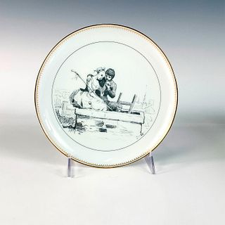 Bing and Grondahl Plate, Shepherdess and The Chimney Sweep