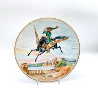 Haviland Limoges Porcelain Decorative Plate, The Magic Horse
