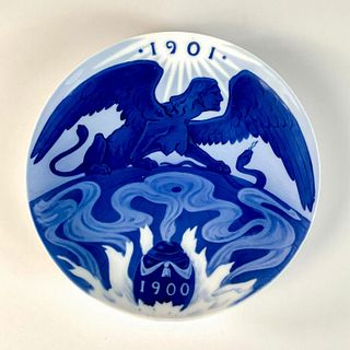 Royal Copenhagen Porcelain 1900-1901 Memorial Wall Plate