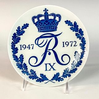 Royal Copenhagen Porcelain Commemorative Plate 1947-1972