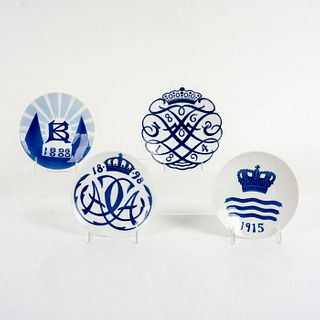 4pc Royal Copenhagen Porcelain Memorial Wall Plates