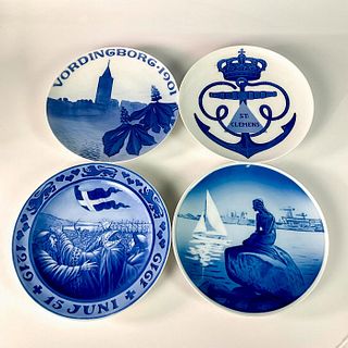 4pc Royal Copenhagen Porcelain Wall Plates