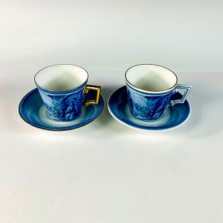 Pair of 1981 Kaiser Christmas Cups and Saucers Sets
