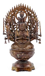 Sino-Tibetan Bronze Deity Figure