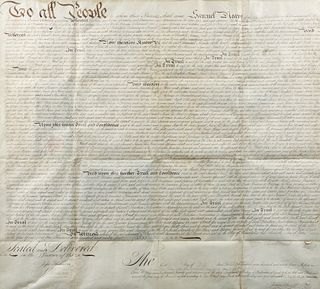 Samuel Weave 1794 Indenture Contract