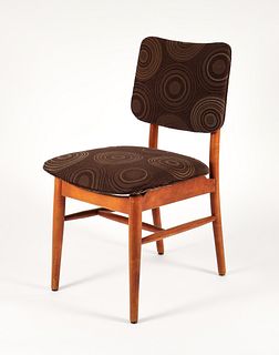 Finn Juhl Style MCM Maple Side Chair 