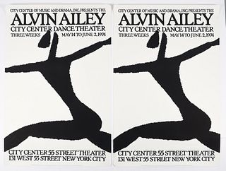 Two Michael Hampton Alvin Ailey Dance Posters 