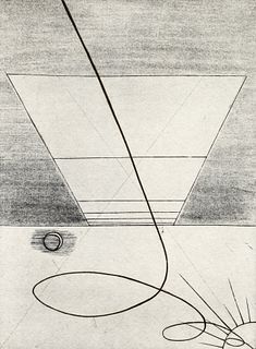 Stanley William Hayter 1932 etching Horizontal Bars