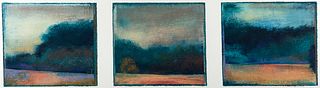 Tamar Zinn Landscape Oil Pastel Painting 1992
