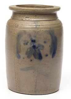 GEORGE FULTON, ALLEGHANY CO., VALLEY OF
VIRGINIA DECORATED STONEWARE JAR