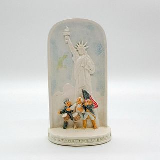 Hand Painted Sebastian Mini, We Stand For Liberty, Signed