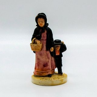 Hand Painted Sebastian Miniature, Amish Folk, Signed