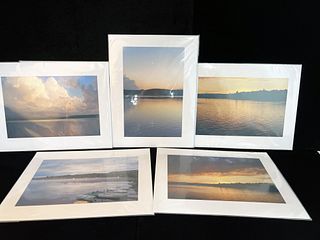 6 SIGNED SUNSET PHOTOGRAPHS