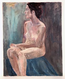 SIGNED PETROV PAINTING OF A NUDE 