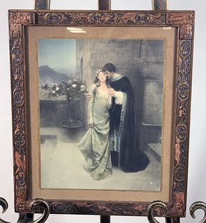 PRINT OF WILLIAM LADD TAYLOR COUPLE EMBRACING