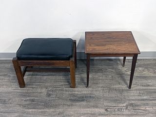LOW END TABLE & OTTOMAN 