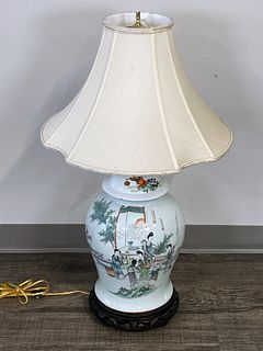 FAMILLE VERTE GINGER JAR TABLE LAMP