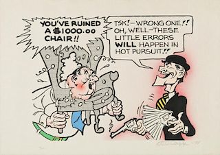 Al Capp (1909-1979) "You've Ruined a $1,000 Chair"