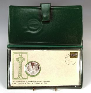 1974 ST. PATRICKS DAY COMMEMORATIVE MEDAL .999 PURE IRISH SILVER COIN