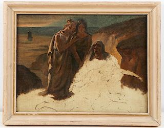 Attr. to Anselm Friedrich Feuerbach (1829-1880) "Pieta"