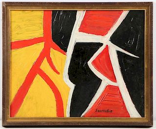 Souverbie (French, 20th c.) Abstract Painting