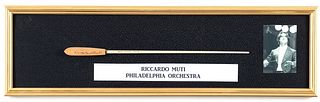 Riccardo Muti Signed Baton Philadelphia Orchestra