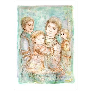 "Portrait of a Family" Limited Edition Lithograph (28" x 40.5") by Edna Hibel (1917-2014), Numbered and Hand Signed with Certificate of Authenticity.