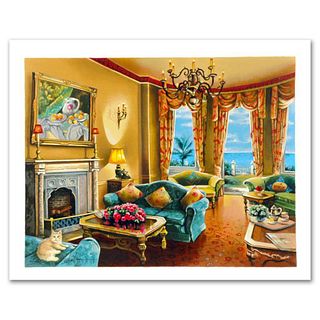 Anatoly Metlan, "Sunny Day in Florida" Limited Edition Serigraph, Numbered and Hand Signed with Certificate of Authenticity.
