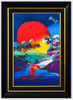 Peter Max- Original Mixed Media "Without Borders"