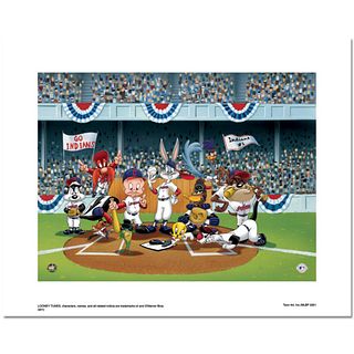 "Line Up At The Plate (Indians)" is a Limited Edition Giclee from Warner Brothers with Hologram Seal and Certificate of Authenticity.