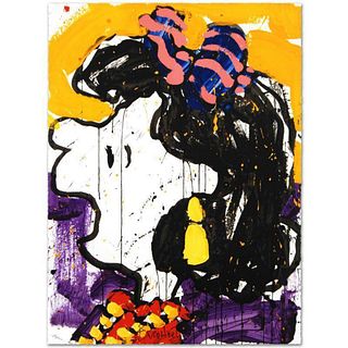 "Glam Slam" Limited Edition Hand Pulled Original Lithograph by Renowned Charles Schulz Protege, Tom Everhart. Numbered and Hand Signed by the Artist, 