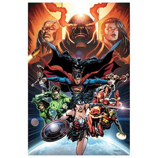 DC Comics, "Justice League, Darkseid War" Numbered Limited Edition Giclee on Canvas by Jason Fabok with COA.