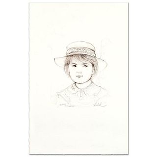 "Kirk" Limited Edition Lithograph by Edna Hibel (1917-2014), Numbered and Hand Signed with Certificate of Authenticity.