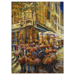 Vadik Suljakov, "City Magic" Original Oil Painting on Canvas, Hand Signed with Letter of Authenticity.