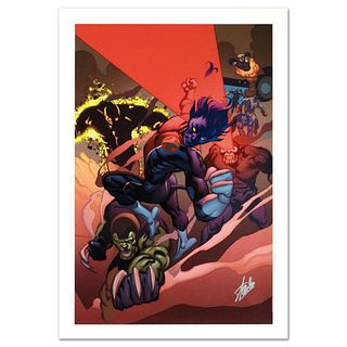 Stan Lee Signed, Marvel Comics Limited Edition Canvas 4/99 "Secret Invasion: X-Men #1" with Certificate of Authenticity.