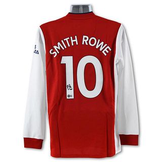 Arsenal Jersey Autographed by Professional Footballer, Emile Smith-Rowe with Certificate of Authenticity.