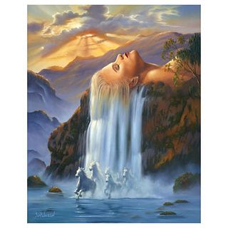 Jim Warren, "Daydreams" Hand Signed, Artist Embellished AP Limited Edition Giclee on Canvas with COA