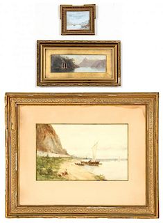 3 Antique Framed Works on Paper