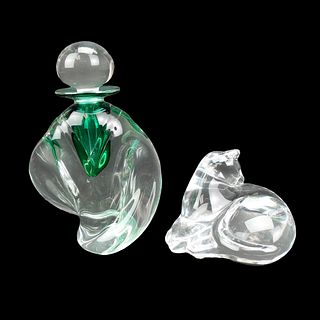 Michael Trimpol Perfume Bottle & Baccarat Figurine