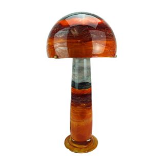 Sylvie Montagnon French Reverse Painted Lamp