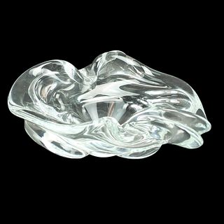 Murano Clear Glass Free Form Bowl