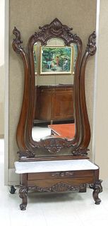 Victorian Style Cheval Mirror.
