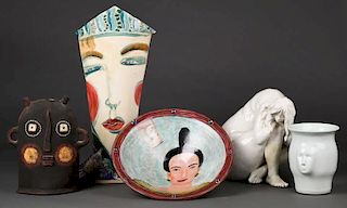 5 pc Figurative Studio Ceramic Collection