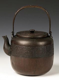 Meiji Period Copper Tea Kettle