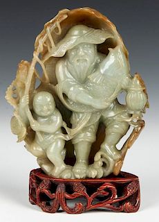 Chinese Jade or Hardstone Carving