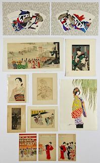 12 Asian Theme Prints by Various Artists