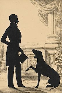 Auguste Edouart Silhouette Dated 1838