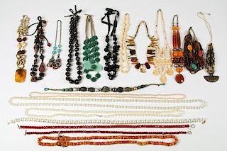 Estate Lot of Costume Jewelry Bead Necklaces