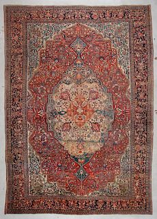 Antique Ferahan Sarouk Rug: 10'5'' x 14'8'' (318 x 447 cm)
