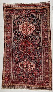 Antique Shiraz Rug: 9'3" x 5'3", 282 x 160 cm
